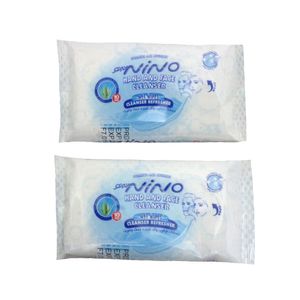 دستمال مرطوب پاک کننده نینو مدل n117 بسته دو عددی