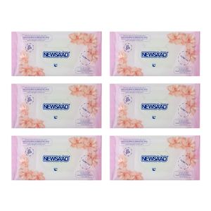 دستمال مرطوب پاک کننده نیوساد مدل h6 بسته 6 عددی