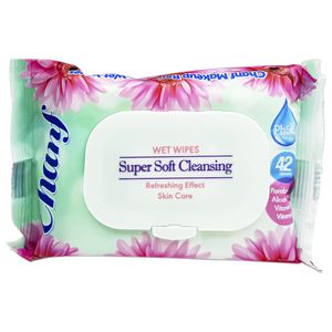 دستمال مرطوب چانف مدل super soft x1 بسته 42 عددی