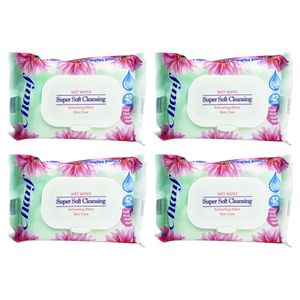 دستمال مرطوب چانف مدل super soft x1 مجموعه 4 عددی
