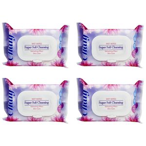دستمال مرطوب چانف مدل super soft x2 مجموعه 4 عددی