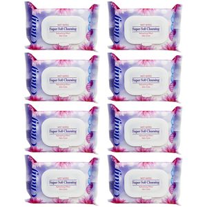دستمال مرطوب چانف مدل super soft x2 مجموعه 8 عددی