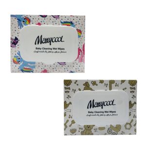 دستمال مرطوب کودک ماکسی کول مدل baby clean بسته دو عددی
