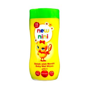 دستمال مرطوب کودک نیو بی بی مدل calendula بسته 72 عددی