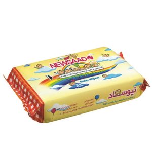 دستمال مرطوب کودک نیوساد مدل بالشتی بسته 64 عددی