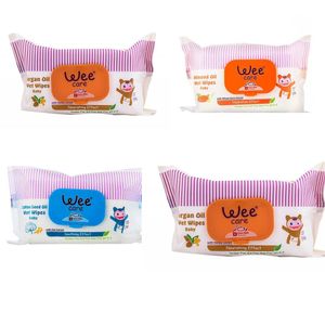 دستمال مرطوب کودک وی کر مدل wet wipes چهار بسته‌ی 72 عددی