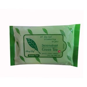 دستمال مرطوب گرین تی مدل zx056 بسته 15 عددی