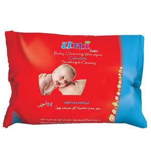 دستمال مرطوب یونی بب تمیز کننده و ضد التهاب مخصوص کودک  بسته 63 عددی