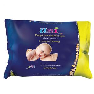 دستمال مرطوب یونی بب تمیز کننده کودک  بسته 63 عددی