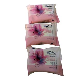 دستمال مرطوب یونی لد مدل daily use مجموعه 3 عددی