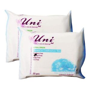دستمال مرطوب یونی لد کد 260 مجموعه 2 عددی