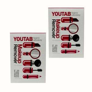 دستمال پاک کننده آرایش صورت یوتاب مدل antiallergic مجموعه 2 عددی