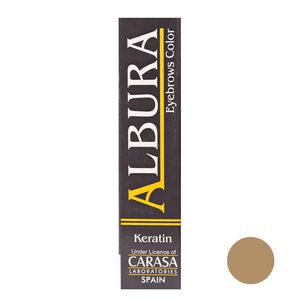 رنگ ابرو آلبورا مدل carasa شماره 5 حجم 15 میلی لیتر رنگ بلوند تیره