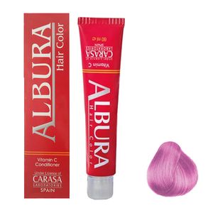 رنگ مو آلبورا مدل carasa شماره f11 حجم 100 میلی لیتر رنگ اطلسی