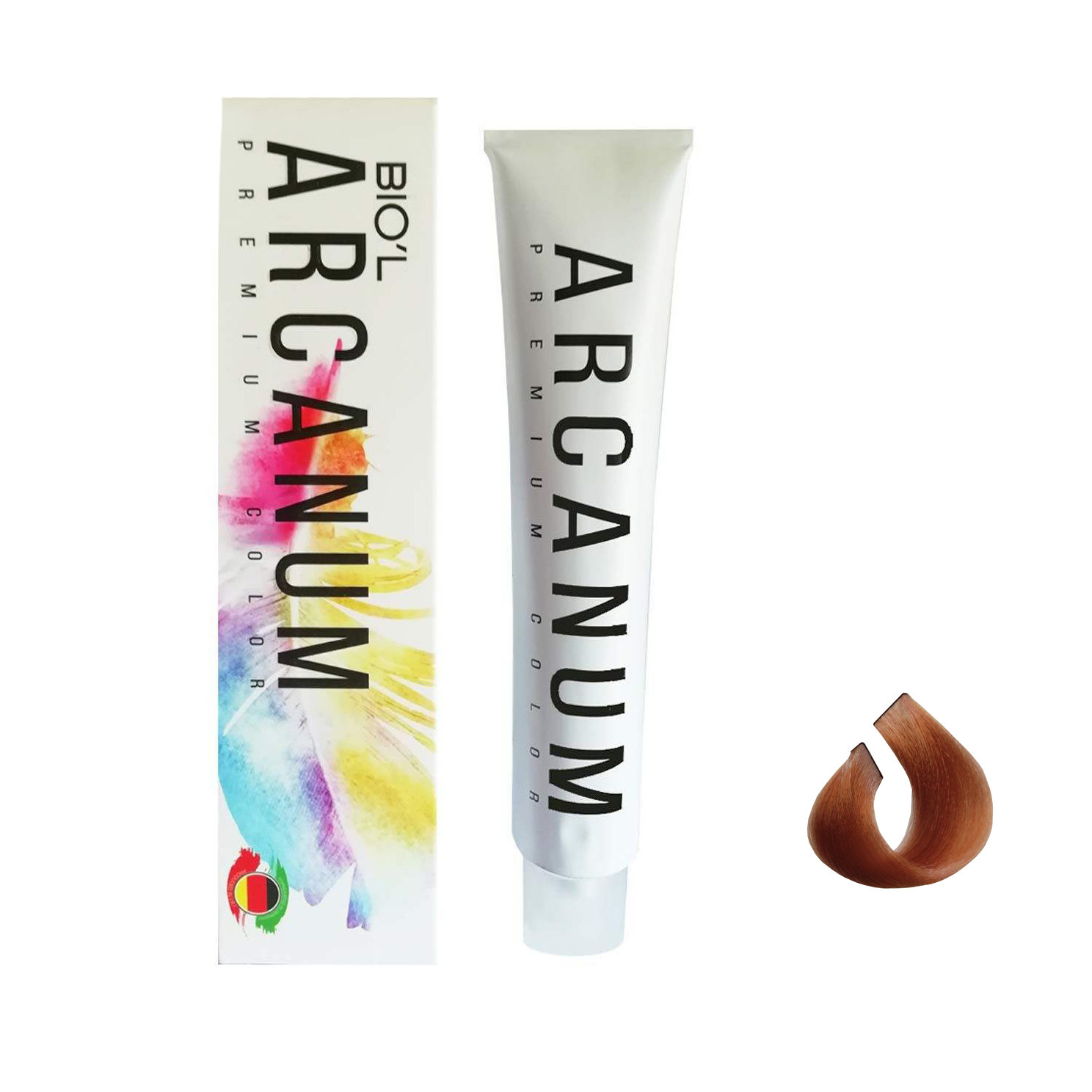 رنگ مو بیول مدل arcanum شماره 8.18 حجم 120 میلی لیتر رنگ بلوند نسکافه ایی روشن