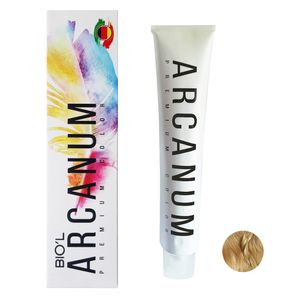 رنگ مو بیول مدل arcanum شماره 8.39 حجم 120 میلی لیتر رنگ بلوند بیسکوئیتی روشن