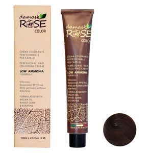 رنگ مو داماسک رز شماره 5_51 حجم 100 میلی لیتر رنگ قهوه ای خاکستری طلایی تیره
