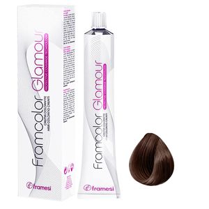 رنگ مو فرامسی مدل framcolor glamour شماره 7.64 حجم 100 میلی لیتر رنگ بلوند شکلاتی شیری متوسط