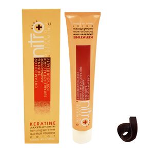رنگ مو نیترو سری keratine شماره 600.11 حجم 100 میلی لیتر رنگ قهوه ای