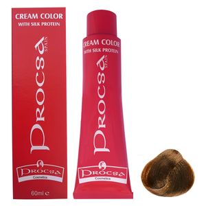 رنگ مو پروکسا سری gold mahogany شماره 7.53 حجم 60 میلی لیتر رنگ بلوند شکلاتی گرم متوسط
