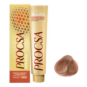 رنگ مو پروکسا سری pearl golden شماره 8.23 حجم 100 میلی لیتر رنگ بلوند صدفی طلایی روشن