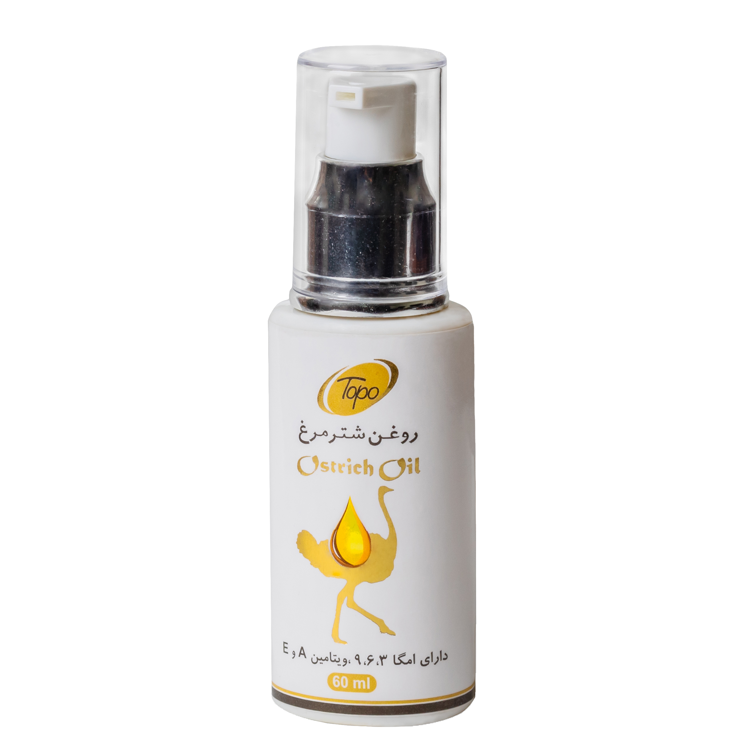 روغن بدن تاپو مدل شتر مرغ حجم 60 میلی لیتر