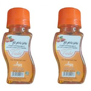 روغن بدن وییولت مدل بادام تلخ حجم 60 میلی لیتر بسته 2 عددی