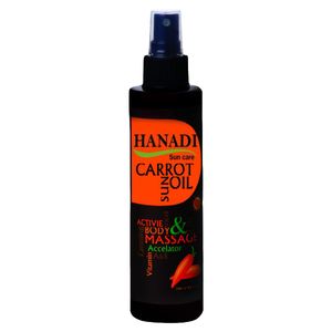 روغن برنزه هانادی مدل carrot حجم ۲۰۰ میلی لیتر