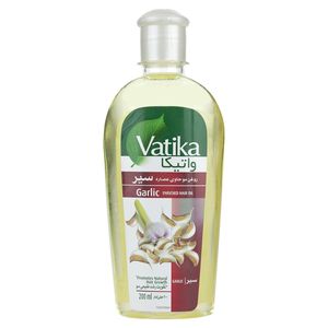 روغن تقویت رشد طبیعی مو واتیکا مدل garlic حجم 200 میلی لیتر