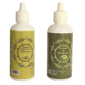 روغن تقویت کننده مو، مژه و ابرو مرهم یاب مدل قهوه سبز و گل مغربی حجم 80 میلی لیتر مجموعه 2 عددی