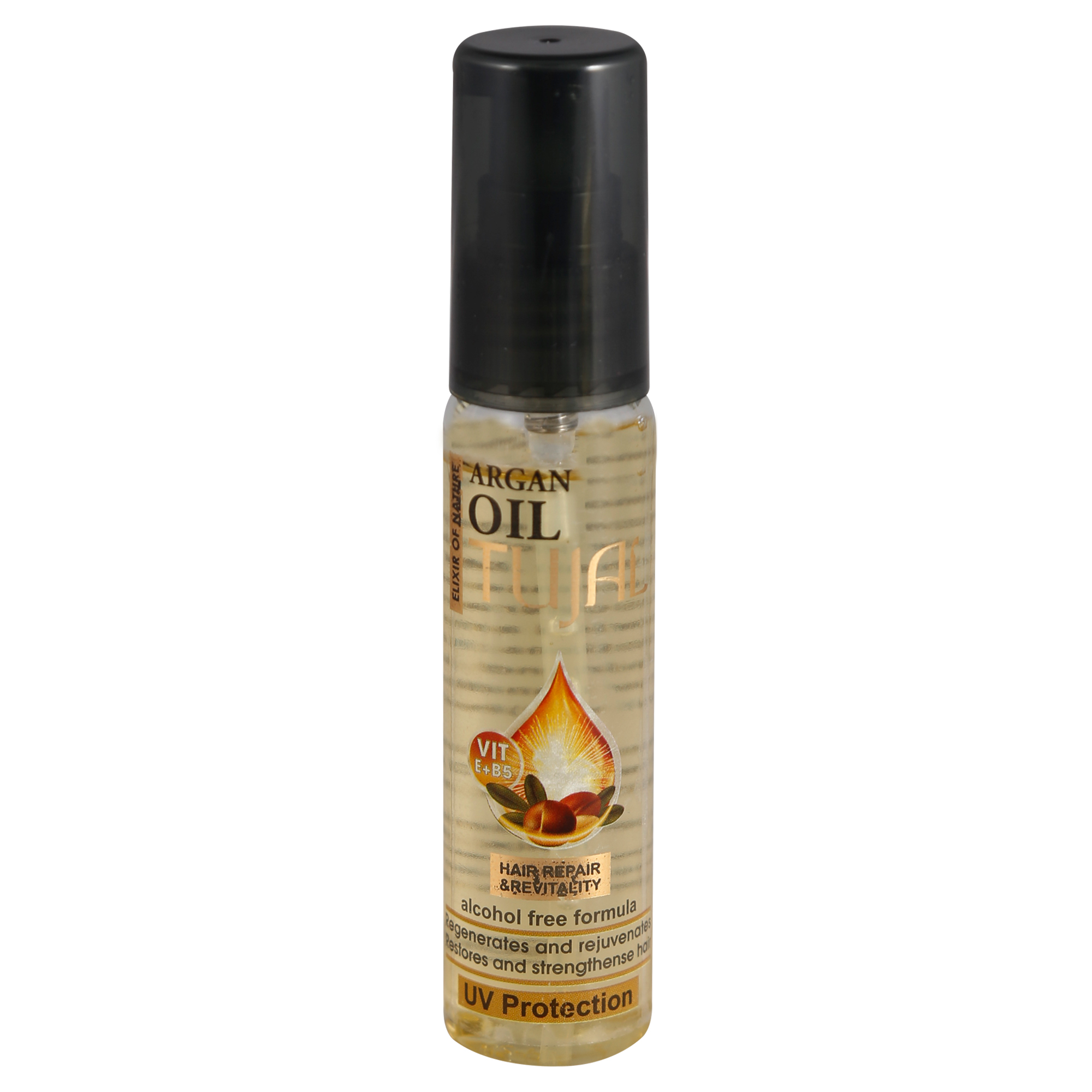 روغن مو آرگان توجیال مدل uv حجم 90 میلی لیتر