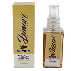 روغن مو دینوری مدل argan oil حجم 100 میلی لیتر