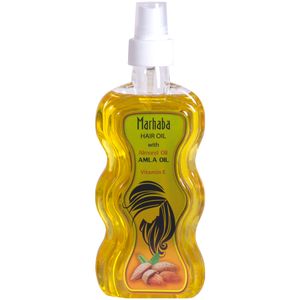 روغن مو ضد ریزش و تقویت کننده مرحبا مدل almond oil حجم 175 میلی لیتر