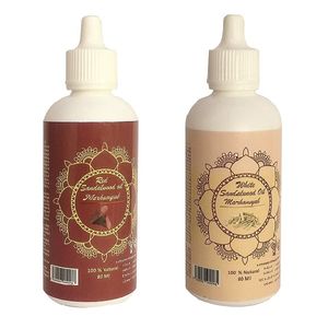 روغن مو مرهم یاب مدل صندل سفید و صندل قرمز حجم 80 میلی لیتر مجموعه 2 عددی