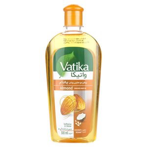 روغن نرم و درخشان کننده مو واتیکا مدل almond حجم 300 میلی لیتر