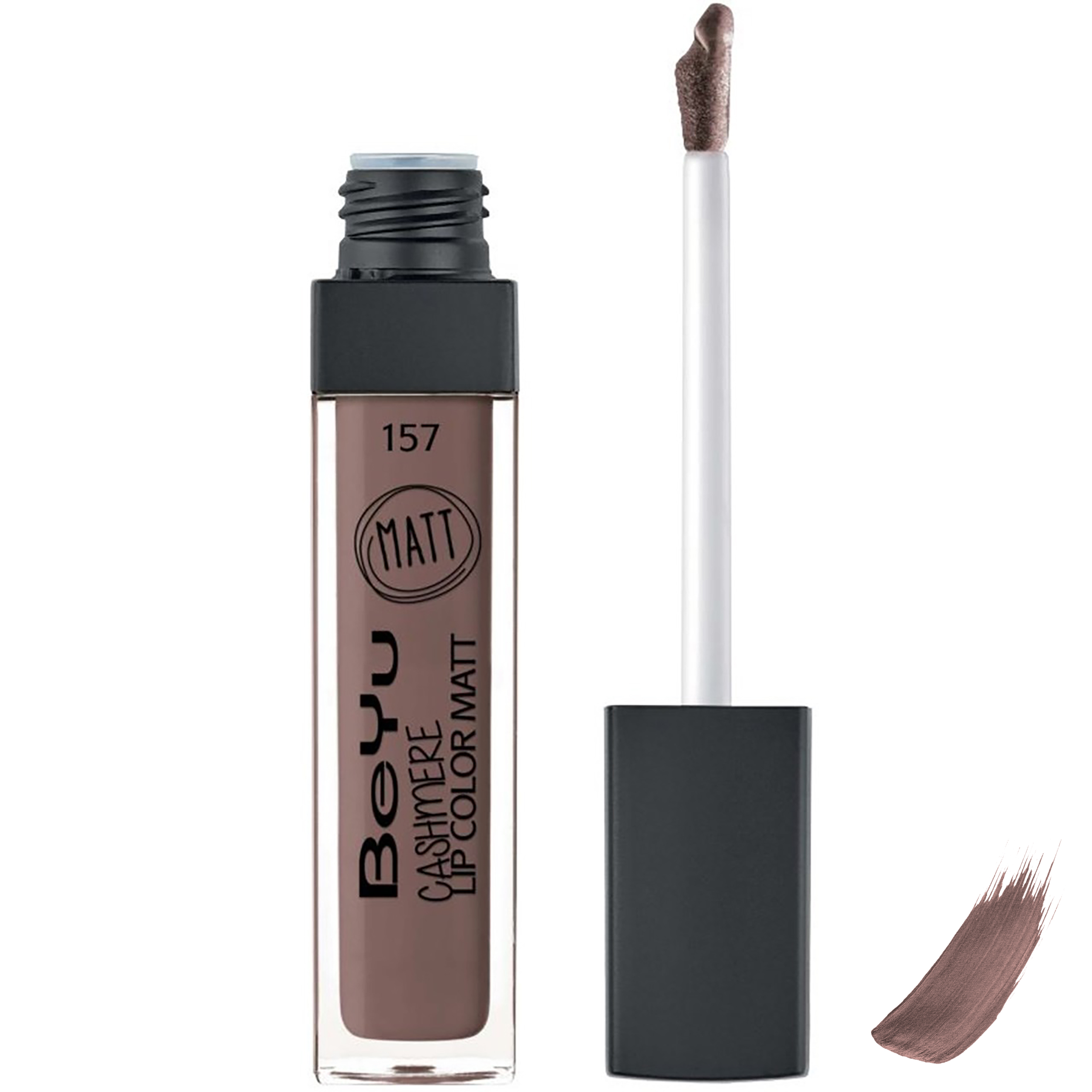 رژ لب مایع بی یو سری cashmere lip color matt شماره 157