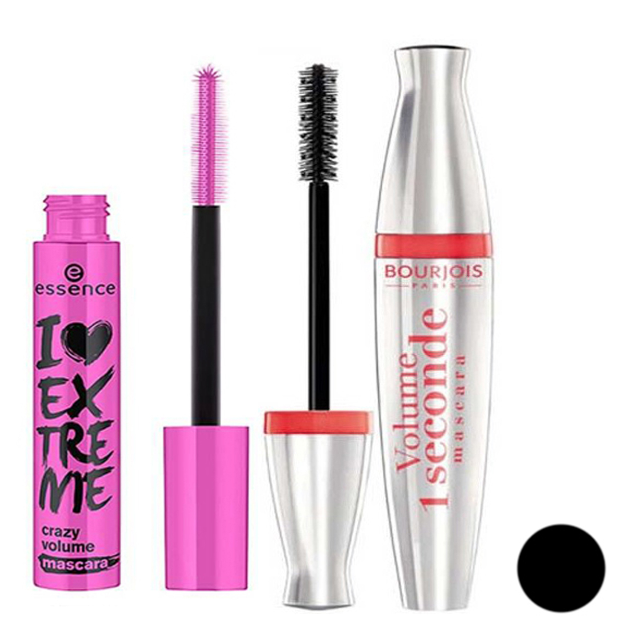 ریمل اسنس مدل i love extreme crazy volume به همراه ریمل بورژوآ مدل volume 1 second