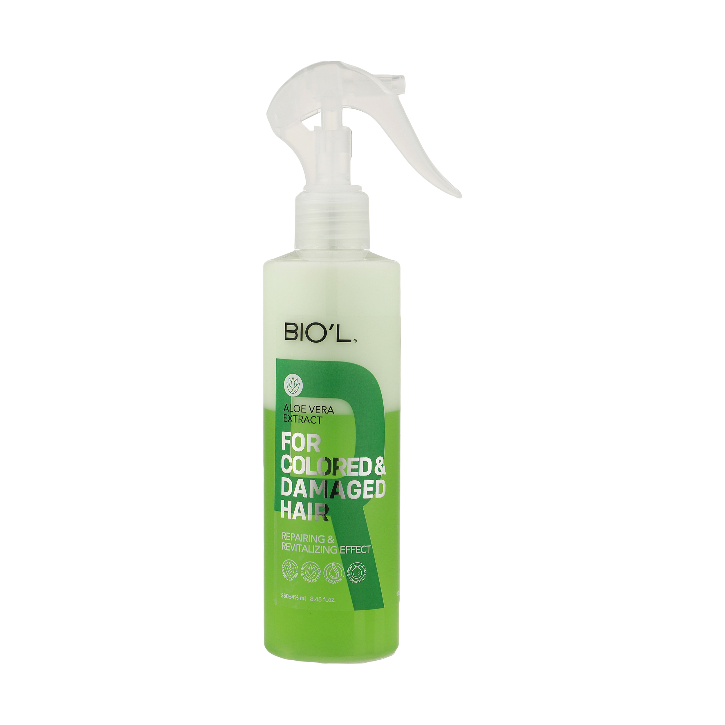 سرم دوفاز مو بیول مدل aloe vera extract حجم 250 میلی لیتر