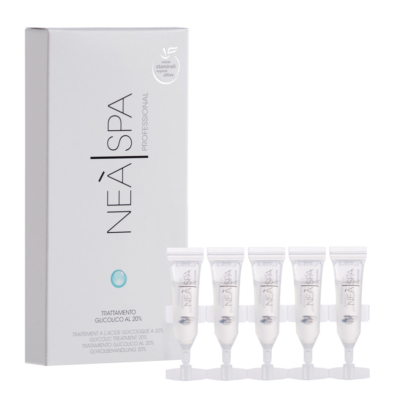 سرم لایه بردار پوست نئا اسپا مدل glycolic treatment 20درصد حجم 2.5 میلی لیتر بسته 5 عددی