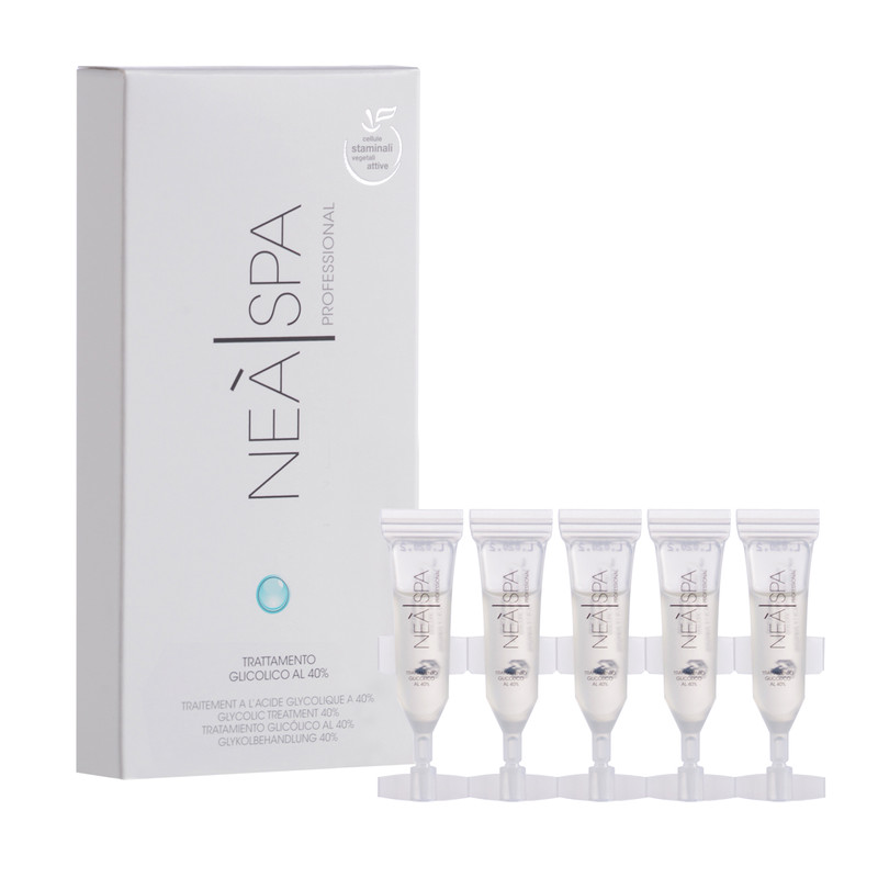 سرم لایه بردار پوست نئا اسپا مدل glycolic treatment 40درصد حجم 2.5 میلی لیتر بسته 5 عددی