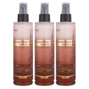 سرم مو لیمپیو مدل golden argan حجم 250 میلی لیتر مجموعه 3 عددی