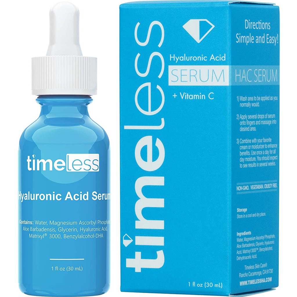 سرم پوست تایملس مدل hyaluronic acid and vitamin c حجم 30 میلی لیتر