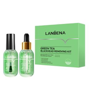 سرم پوست لنبنا مدل چای سبز و blackhead حجم 35 میلی لیتر مجموعه 2 عددی