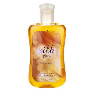 شامپو بدن بادی لاکچری مدل silk glow حجم 295 میلی لیتر
