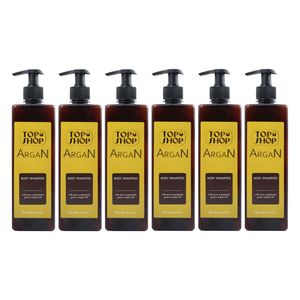 شامپو بدن تاپ شاپ مدل argan oil حجم 500 میلی لیتر مجموعه 6 عددی