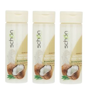 شامپو بدن شون مدل coconut and milk حجم 300 میلی لیتر مجموعه 3 عددی