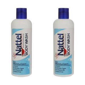 شامپو بدن ناتل مدل moisturizers وزن 400 گرم بسته 2 عددی