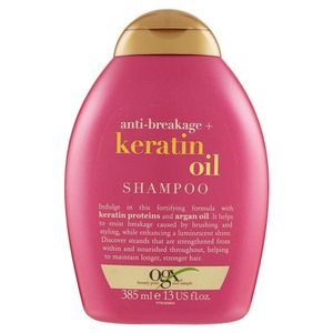 شامپو تقویت کننده مو او جی ایکس مدل keratin oil حجم 385 میلی لیتر