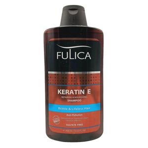 شامپو تقویت کننده مو فولیکا مدل keratin e حجم 400 میلی لیتر