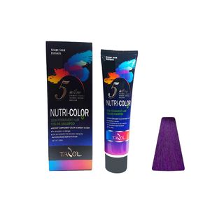 شامپو رنگ مو تازولاف مدل nutri color حجم 150 میلی لیتر رنگ بنفش